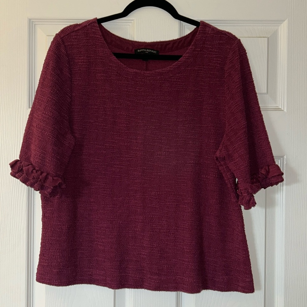 Banana republic eggplant top